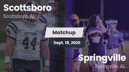Matchup: Scottsboro vs. Springville  2020