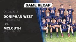 Recap: Doniphan West  vs. McLouth  2016