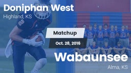 Matchup: Doniphan West vs. Wabaunsee  2016