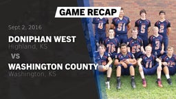 Recap: Doniphan West  vs. Washington County  2016