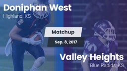 Matchup: Doniphan West vs. Valley Heights  2017