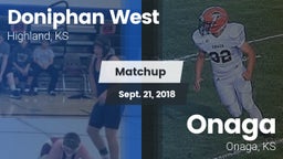 Matchup: Doniphan West vs. Onaga  2018