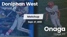 Matchup: Doniphan West vs. Onaga  2019