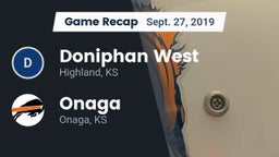 Recap: Doniphan West  vs. Onaga  2019