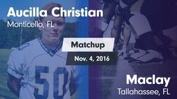 Matchup: Aucilla Christian vs. Maclay  2016