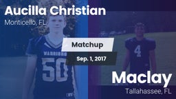 Matchup: Aucilla Christian vs. Maclay  2017