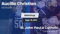 Matchup: Aucilla Christian vs. St. John Paul II Catholic  2017