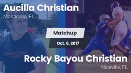 Matchup: Aucilla Christian vs. Rocky Bayou Christian  2017