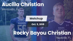 Matchup: Aucilla Christian vs. Rocky Bayou Christian  2018