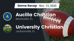 Recap: Aucilla Christian  vs. University Christian  2020