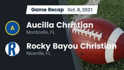 Recap: Aucilla Christian  vs. Rocky Bayou Christian  2021