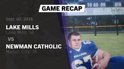 Recap: Lake Mills  vs. Newman Catholic  2016