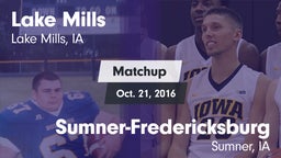 Matchup: Lake Mills vs. Sumner-Fredericksburg  2016