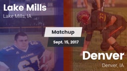 Matchup: Lake Mills vs. Denver  2017