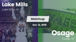 Matchup: Lake Mills vs. Osage  2018