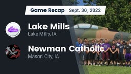 Recap: Lake Mills  vs. Newman Catholic  2022