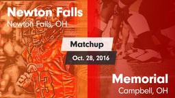 Matchup: Newton Falls vs. Memorial  2016