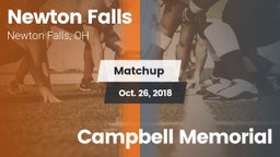 Matchup: Newton Falls High vs. Campbell Memorial  2018