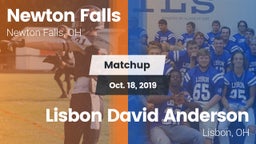 Matchup: Newton Falls High vs. Lisbon David Anderson  2019