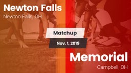 Matchup: Newton Falls High vs. Memorial  2019