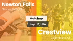 Matchup: Newton Falls High vs. Crestview  2020