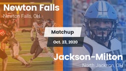 Matchup: Newton Falls High vs. Jackson-Milton  2020