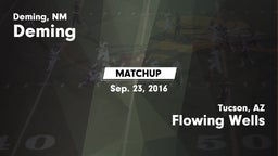 Matchup: Deming vs. Flowing Wells  2016