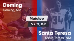 Matchup: Deming vs. Santa Teresa  2016
