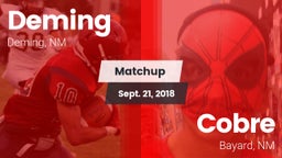 Matchup: Deming vs. Cobre  2018