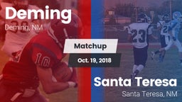 Matchup: Deming vs. Santa Teresa  2018