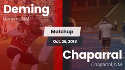 Matchup: Deming vs. Chaparral  2018