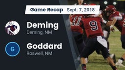 Recap: Deming  vs. Goddard  2018