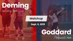 Matchup: Deming vs. Goddard  2019