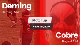 Matchup: Deming vs. Cobre  2019