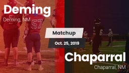Matchup: Deming vs. Chaparral  2019