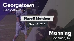 Matchup: Georgetown vs. Manning  2016