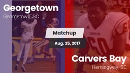Matchup: Georgetown vs. Carvers Bay  2017