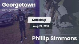 Matchup: Georgetown vs. Phillip Simmons  2018