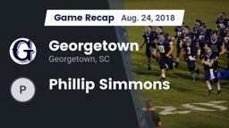 Recap: Georgetown  vs. Phillip Simmons  2018