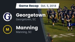 Recap: Georgetown  vs. Manning  2018