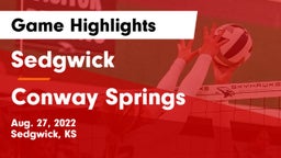 Sedgwick  vs Conway Springs  Game Highlights - Aug. 27, 2022