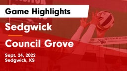 Sedgwick  vs Council Grove  Game Highlights - Sept. 24, 2022