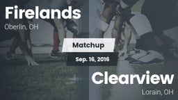 Matchup: Firelands vs. Clearview  2016
