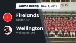 Recap: Firelands  vs. Wellington  2019
