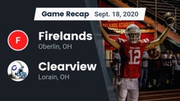 Recap: Firelands  vs. Clearview  2020