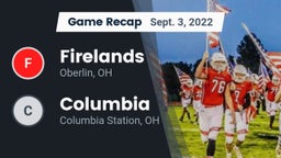 Recap: Firelands  vs. Columbia  2022