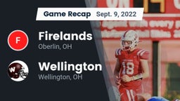 Recap: Firelands  vs. Wellington  2022