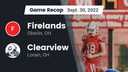 Recap: Firelands  vs. Clearview  2022