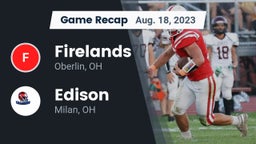 Recap: Firelands  vs. Edison  2023