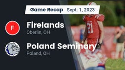 Recap: Firelands  vs. Poland Seminary  2023